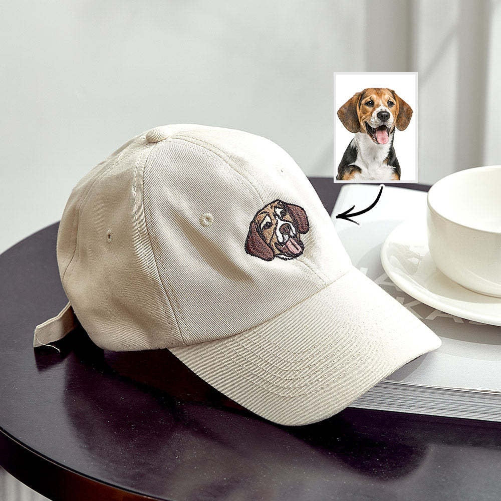 Custom Embroidered Pet Hat Pet Photo Personalized Dog Hat Gift for Pet Lover or dog mom