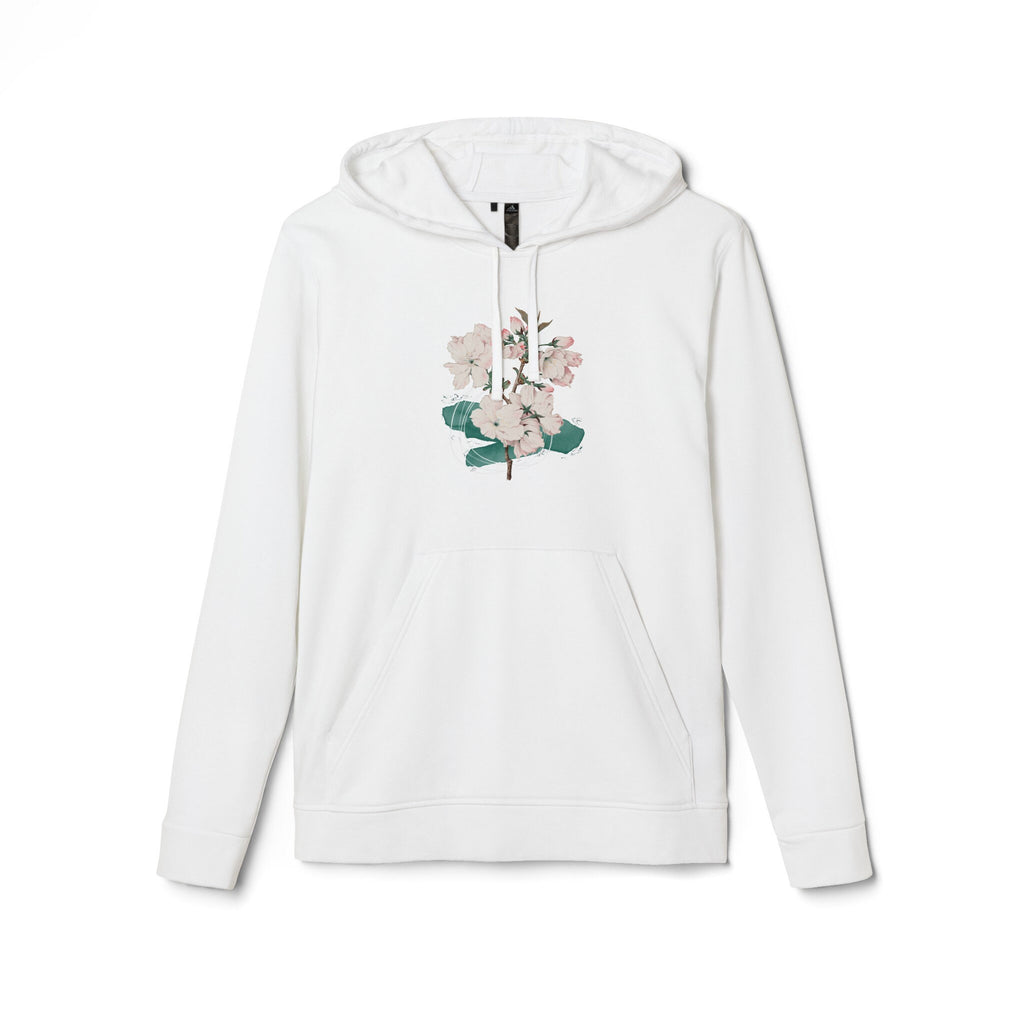 Fleece Hoodie adidas® customized with beautiful-floral design gift for her, Back to School  Hoodie, Athletic Wear, Comfortable Hoodie, gift