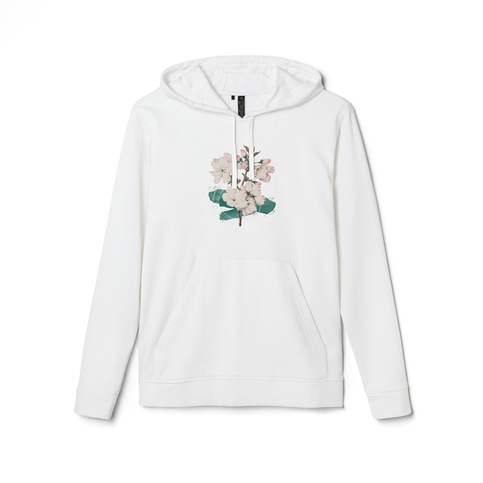 Fleece Hoodie adidas® customized with beautiful-floral design gift for her, Back to School  Hoodie, Athletic Wear, Comfortable Hoodie, gift