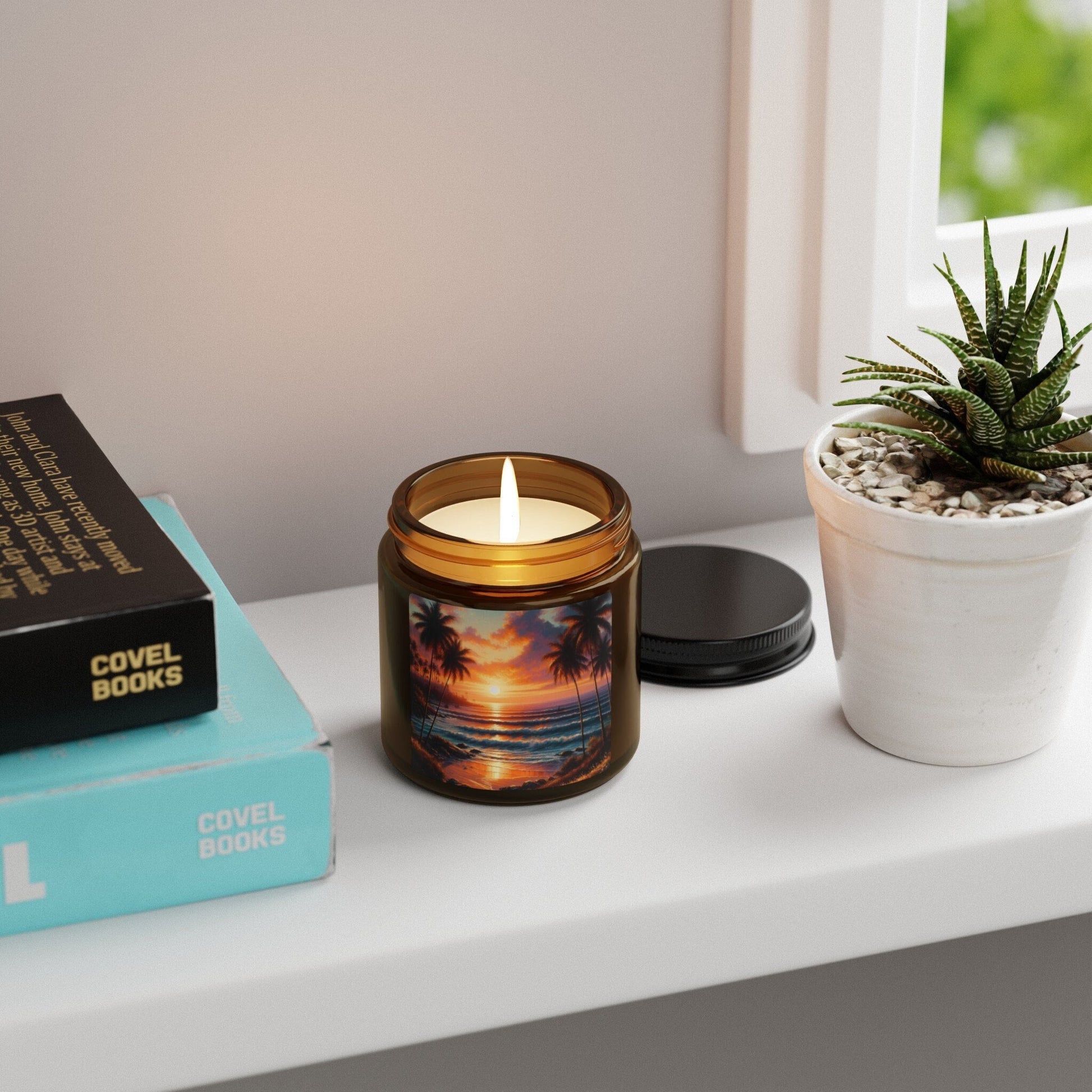 Scented Soy Candle Sunrise at the Beach (Multi-Sizes)