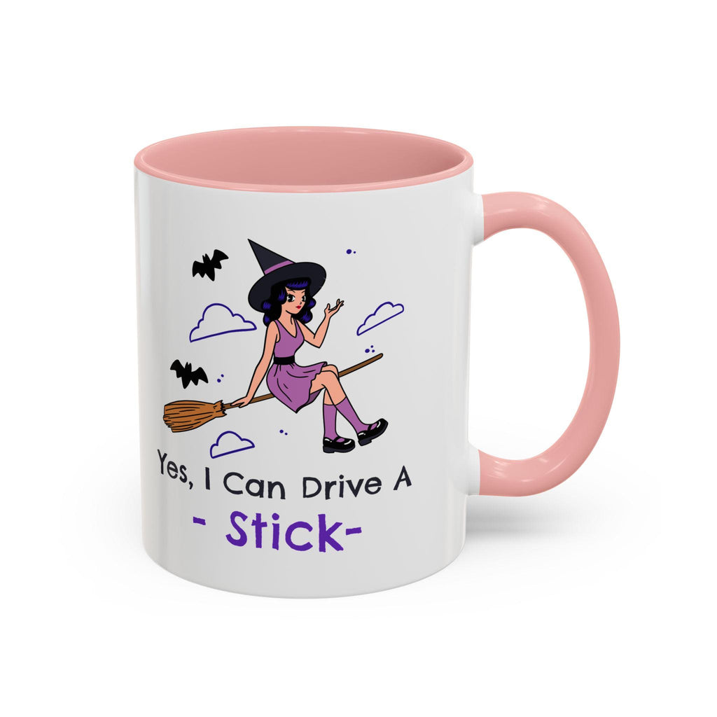 Witch Broom Mug, Halloween Witch Coffee Cup, Funny Accent Mug for Witches, Halloween Gift, available in two sizes 11oz or 15oz