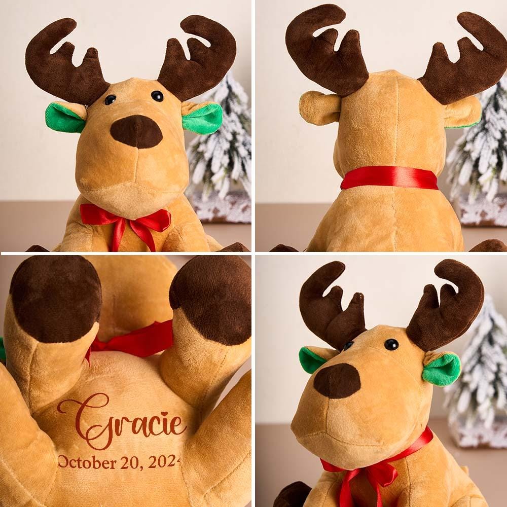 Personalized Moose, Stuffed animal gift, Baby Shower Gift, Gift for newborn, newborn gift, new baby, birth announcement, welcome home baby