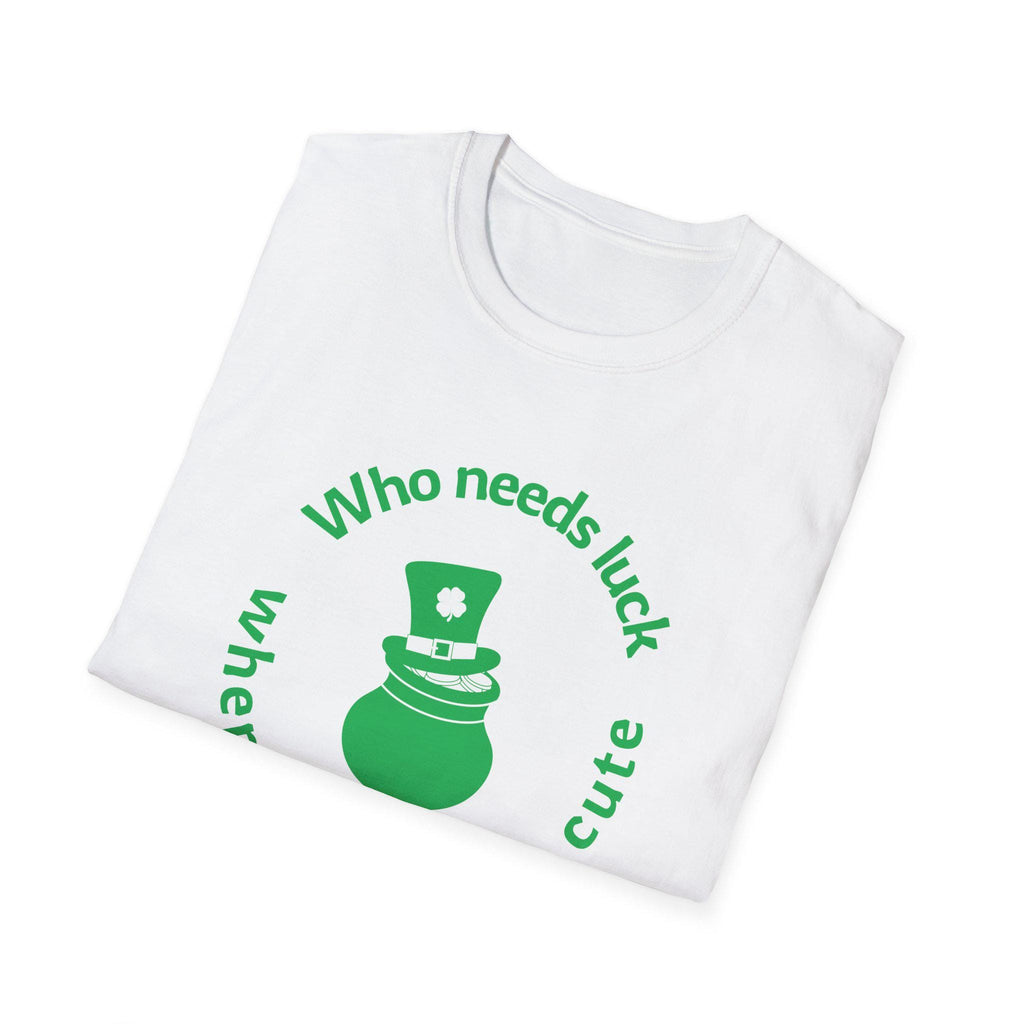 St Patrick Day Cute Luck Unisex T-Shirt, Irish Shamrock Tee, Funny Saint Paddy's Day Shirt, Green Clover Clothing, Festive Holiday Apparel