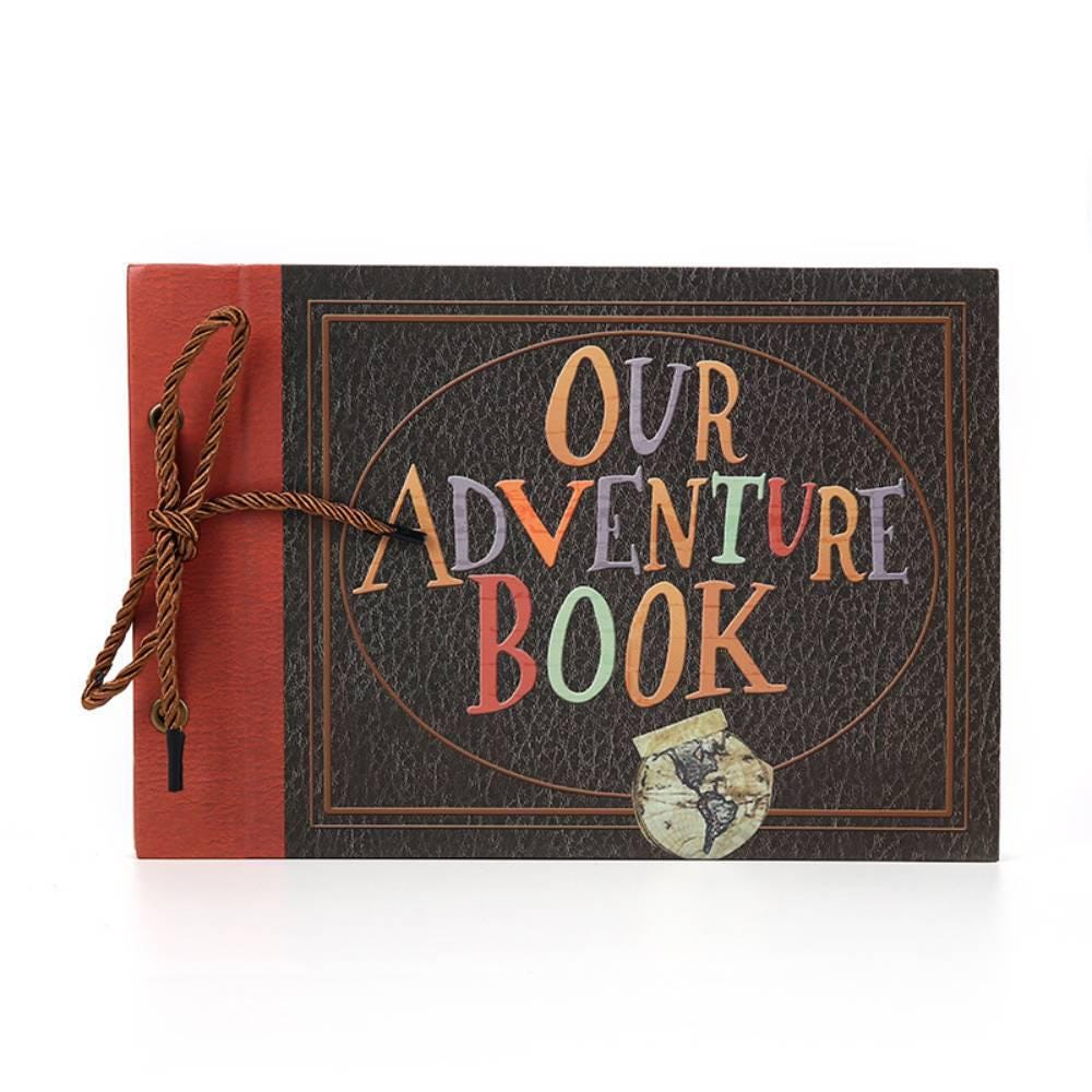 Family Scrapbook Our Adventure Book Handmade DIY Family Retro Travel Memory Book Valentine's Day Gift for Lover
