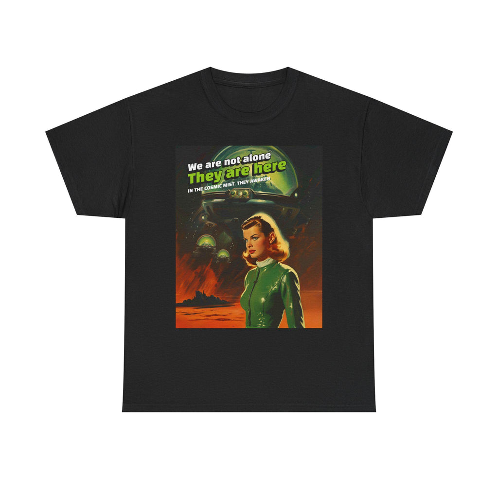 Men's alien T-Shirt Si-Fi Alien Encounter Graphic Tee Vintage Sci-Fi Shirt Unique Gift for Nerds Halloween Costume Retro Style t-shirt