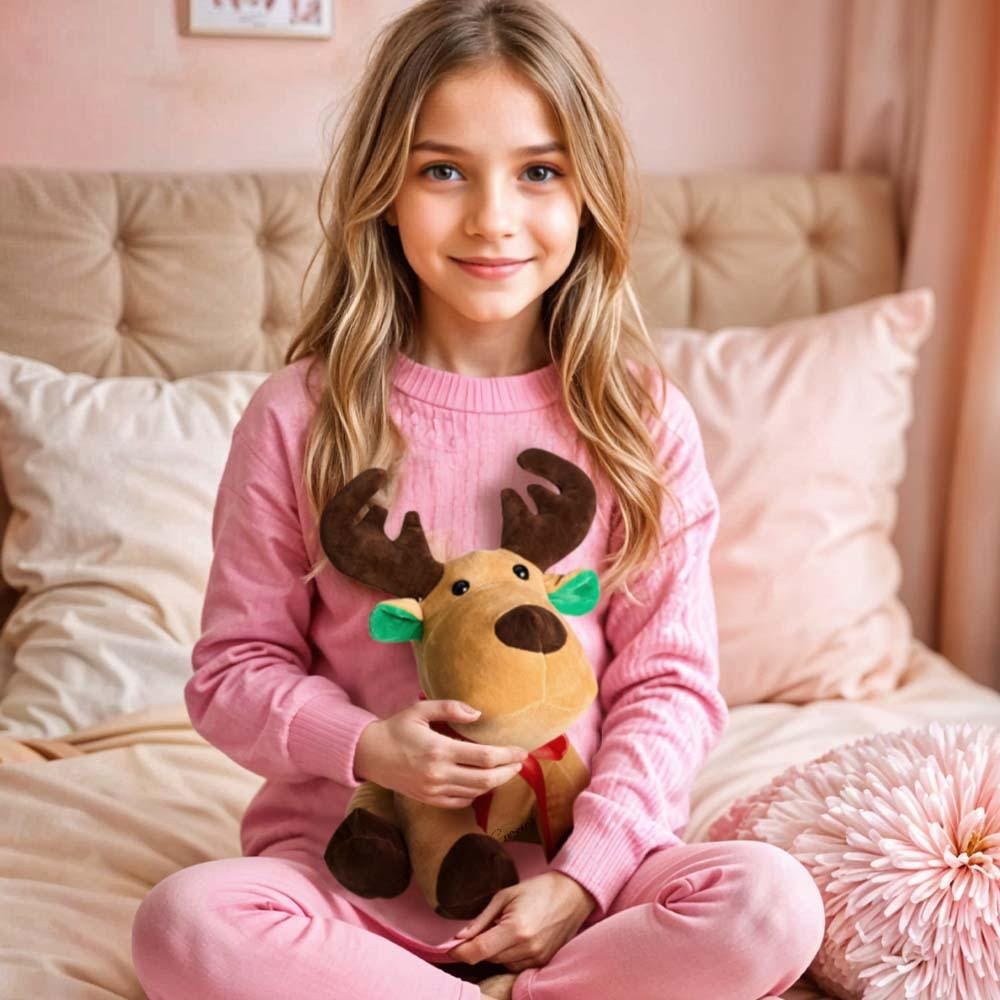 Personalized Moose, Stuffed animal gift, Baby Shower Gift, Gift for newborn, newborn gift, new baby, birth announcement, welcome home baby