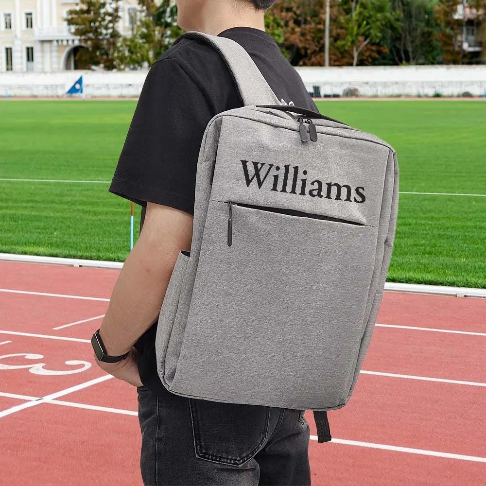 Personalized Name Backpack for College and School, Laptop Bag Fits 15.6 Inch Notebook, Gift for Men & Women Back to School