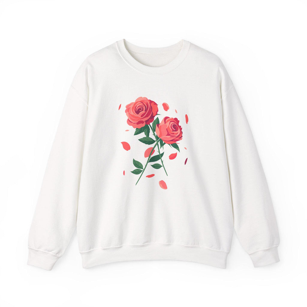 Floral Rose Sweatshirt - Cozy Crewneck for Casual Outfits, Mother's Day Gift, Spring Fashion