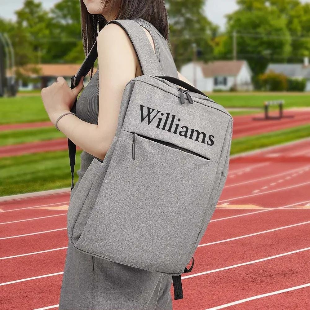 Personalized Name Backpack for College and School, Laptop Bag Fits 15.6 Inch Notebook, Gift for Men & Women Back to School