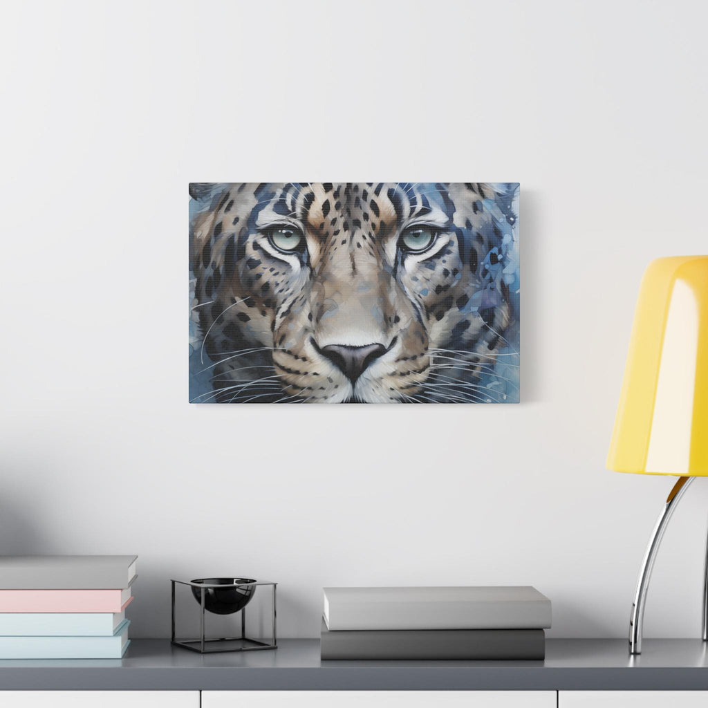 Majestic Leopard Canvas Art Print, Home Decor, Animal Lover Gift, Wall Art, Nature Illustration