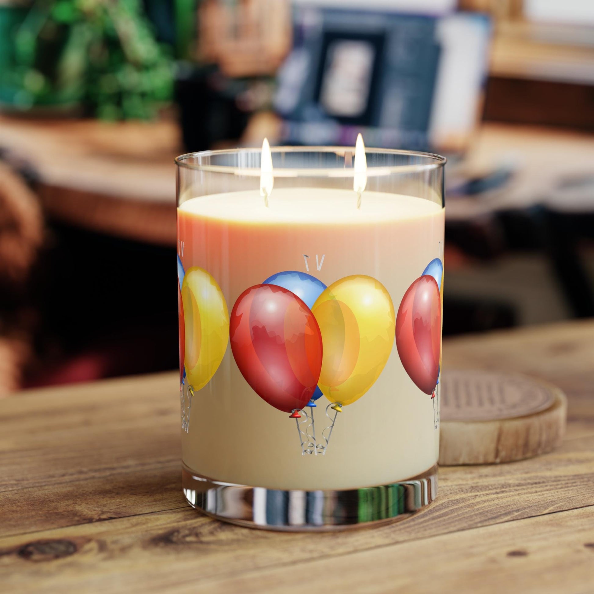 Celebration Scented Candle - Party Décor, Birthday Gift, Home Fragrance - Balloon Theme Candle