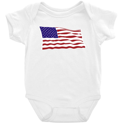 American Flag Onesies for Babies & Toddlers, Patriotic USA Outfit 4th of July Baby Clothes, Red White and Blue Infant Bodysuit Memorial Day