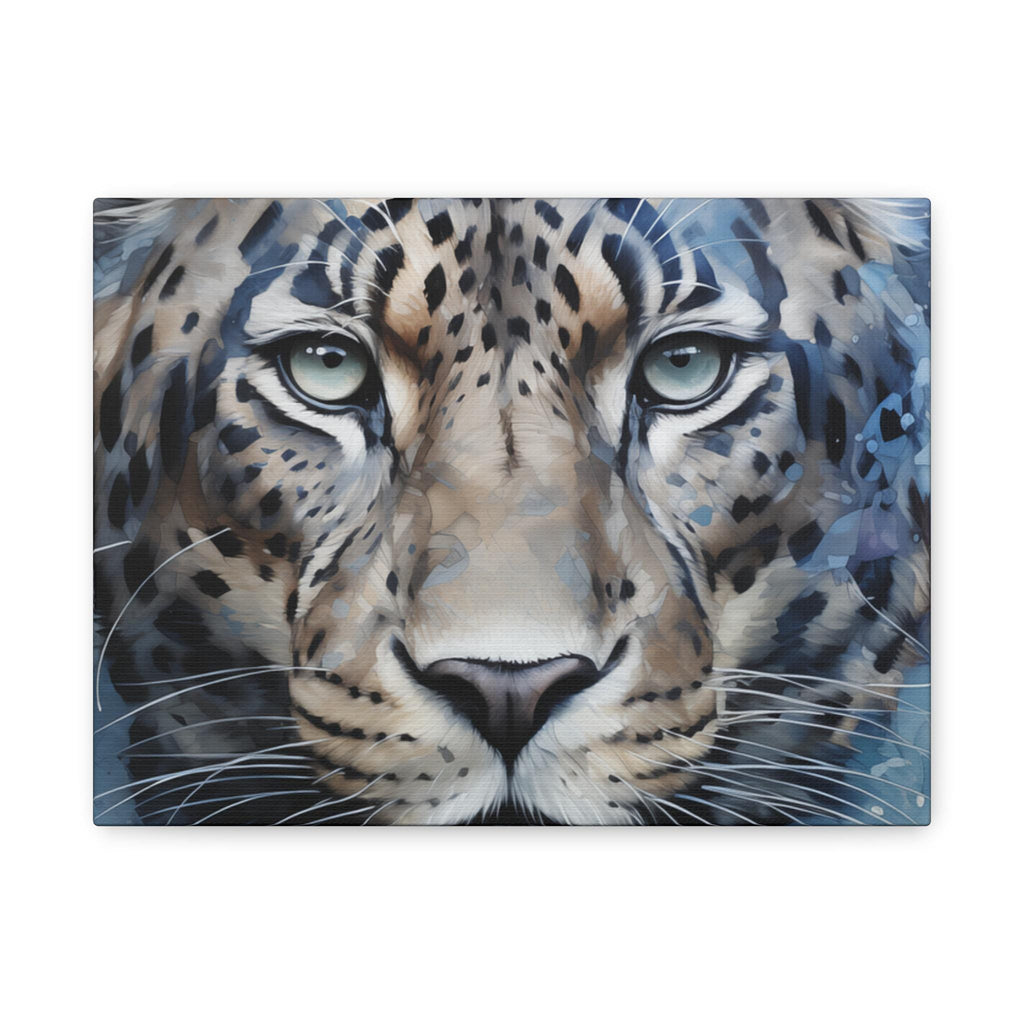 Majestic Leopard Canvas Art Print, Home Decor, Animal Lover Gift, Wall Art, Nature Illustration