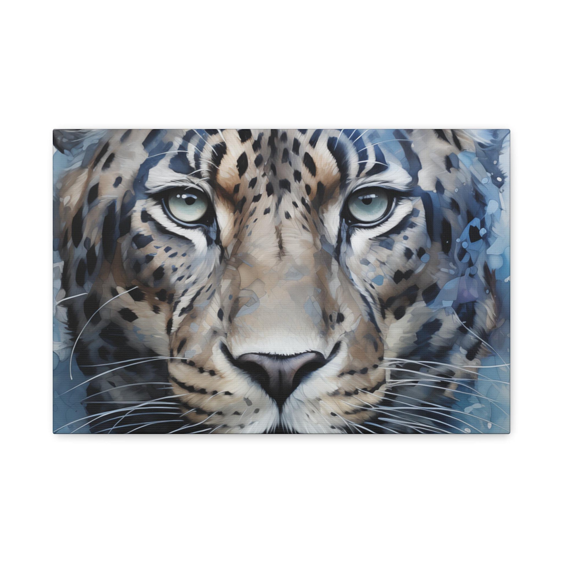 Majestic Leopard Canvas Art Print, Home Decor, Animal Lover Gift, Wall Art, Nature Illustration