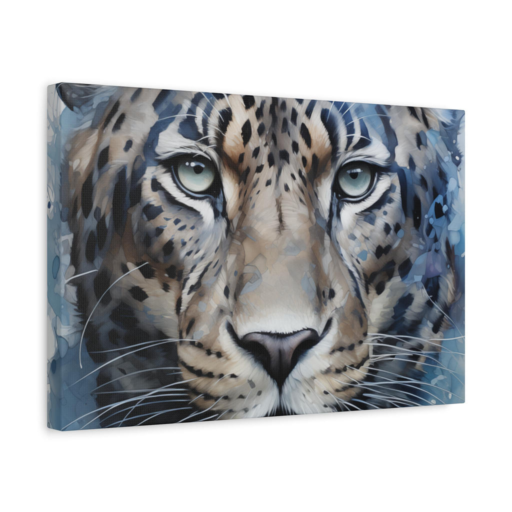 Majestic Leopard Canvas Art Print, Home Decor, Animal Lover Gift, Wall Art, Nature Illustration