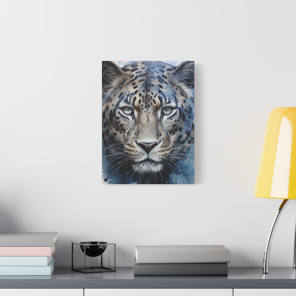 Majestic Leopard Canvas Art Print, Home Decor, Animal Lover Gift, Wall Art, Nature Illustration