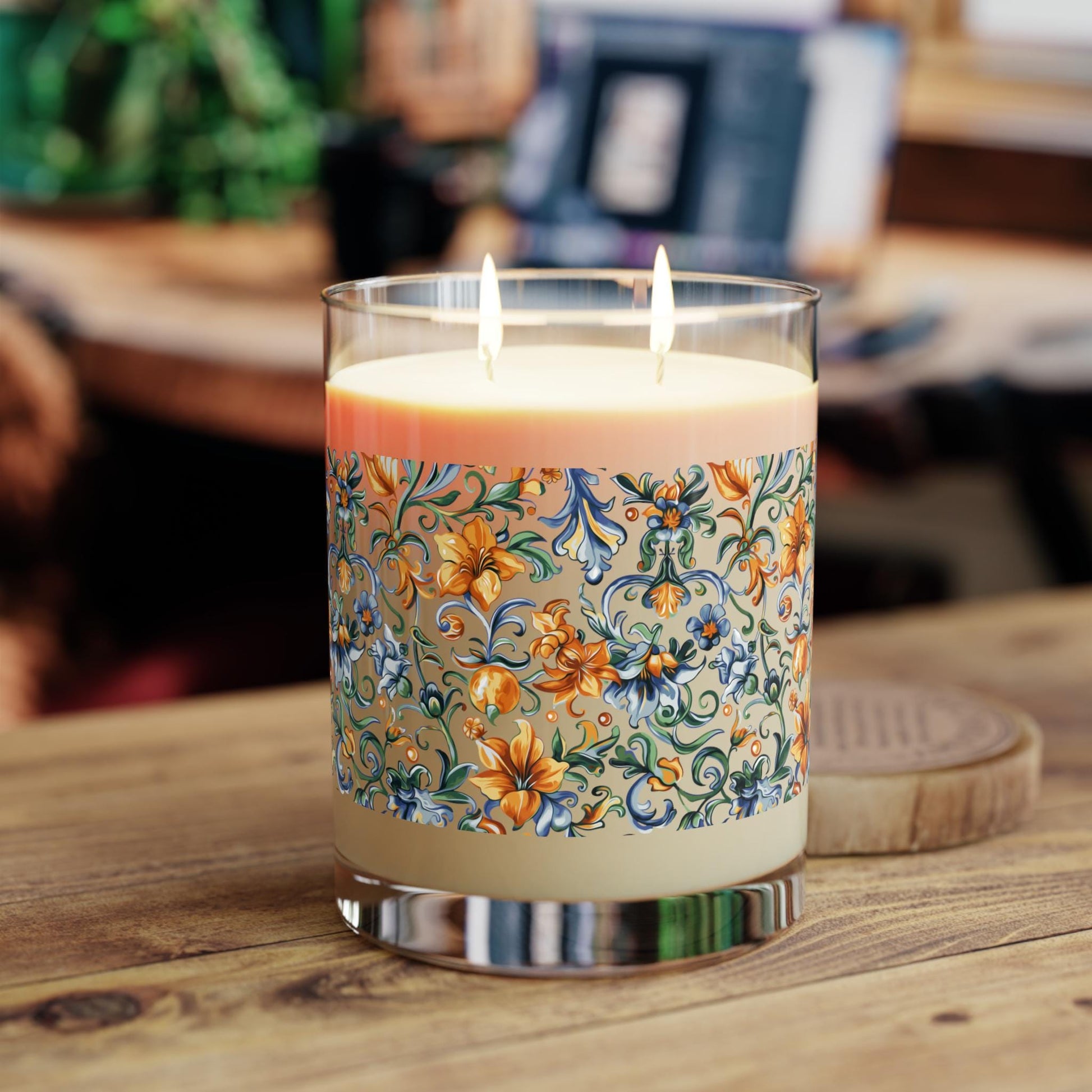Flower Garden Scented Candle - 11oz Floral Decor, Relaxing Gift for Home, Aromatherapy Candle, Decorative Candle for Spa, Great smelling