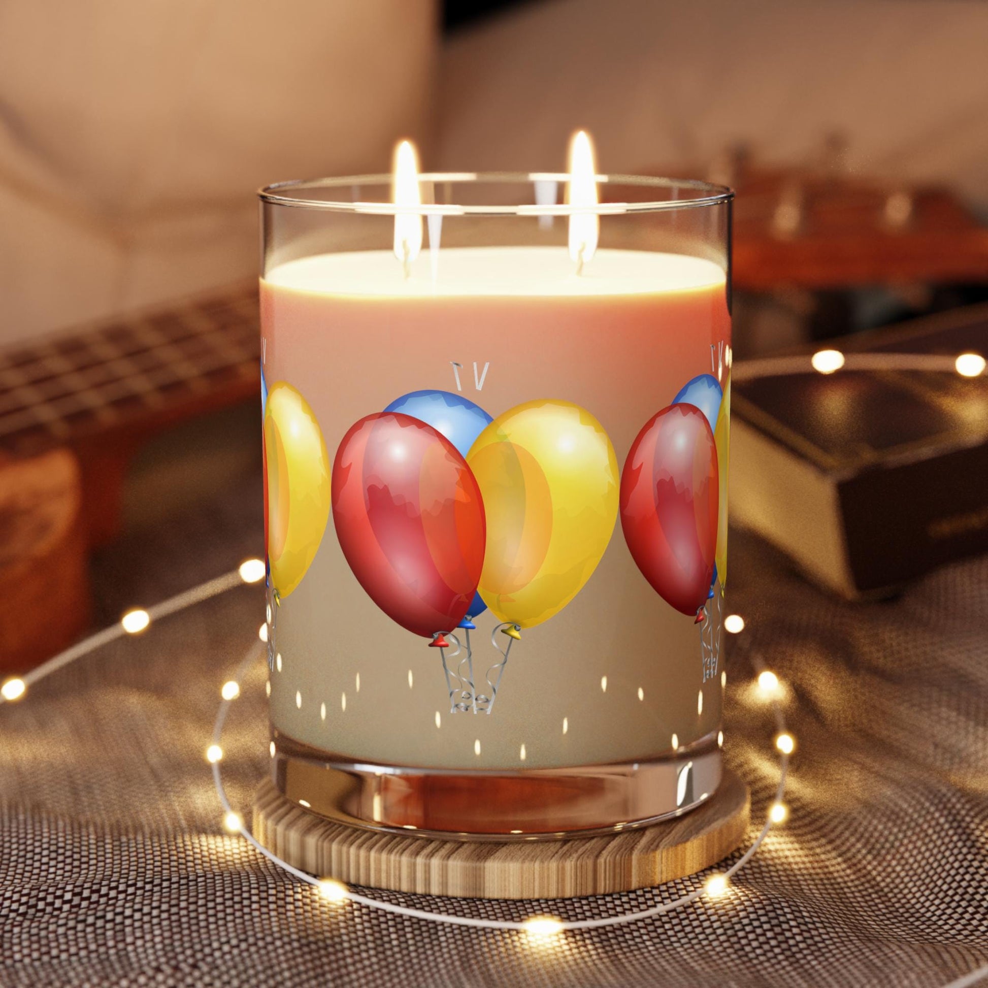 Celebration Scented Candle - Party Décor, Birthday Gift, Home Fragrance - Balloon Theme Candle